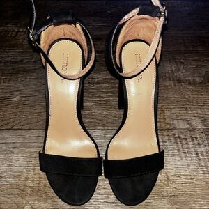 Merona Black Ankle Strap Heels